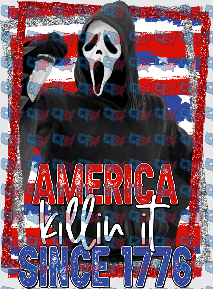 Ghostface America Killin It Since 1776 Patriotic Horror (DTF)