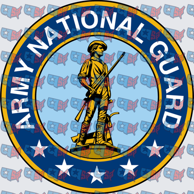 Army National Guard Minuteman Seal Round Emblem (DTF)