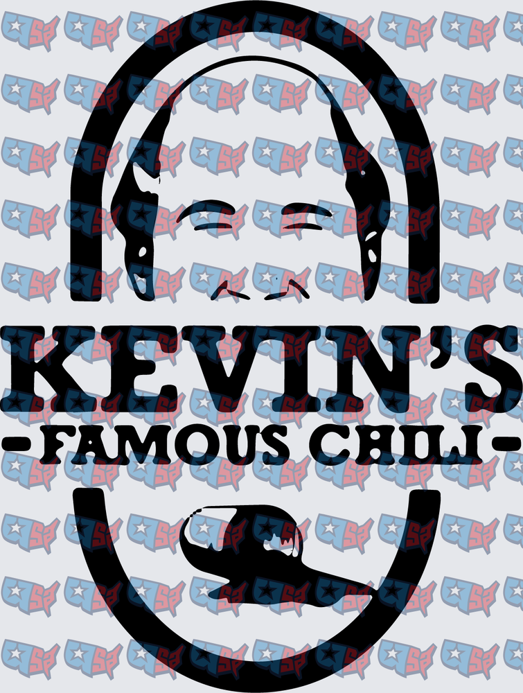 Kevin's Famous Chili Bald Man Face Logo (DTF)