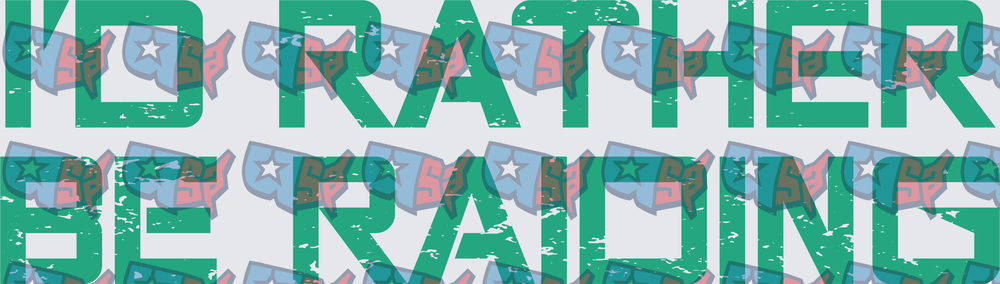 I'd Rather Be Raiding Distressed Green Text (DTF)