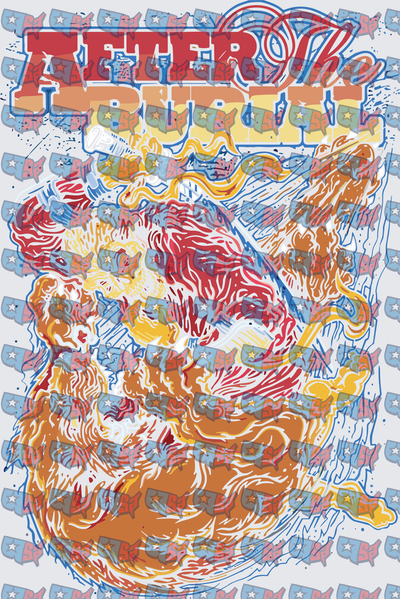 After The Burn Patriotic Flame Portrait Art (DTF)