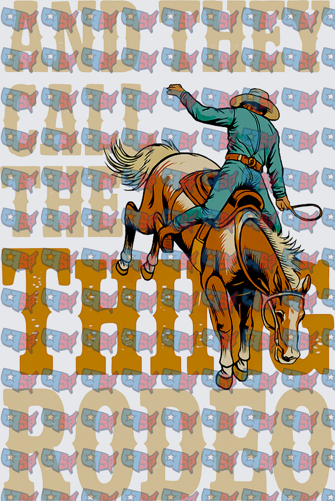 Ain't They Call This Thing Rodeo Bronc Rider (DTF)