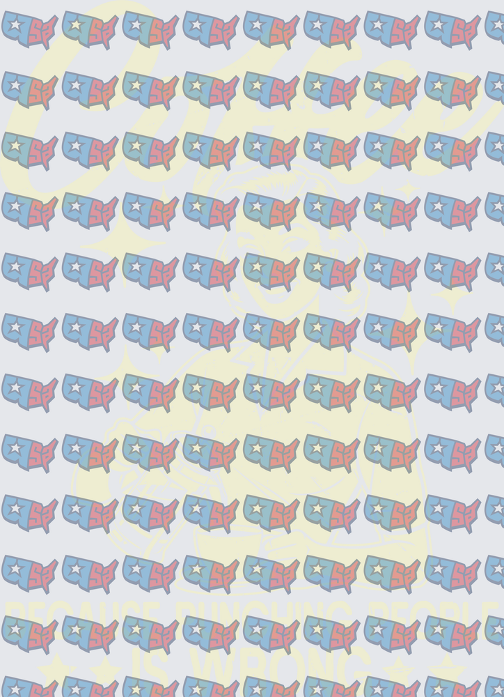 Retro USA Map Pattern Pink Blue Repeat (DTF)
