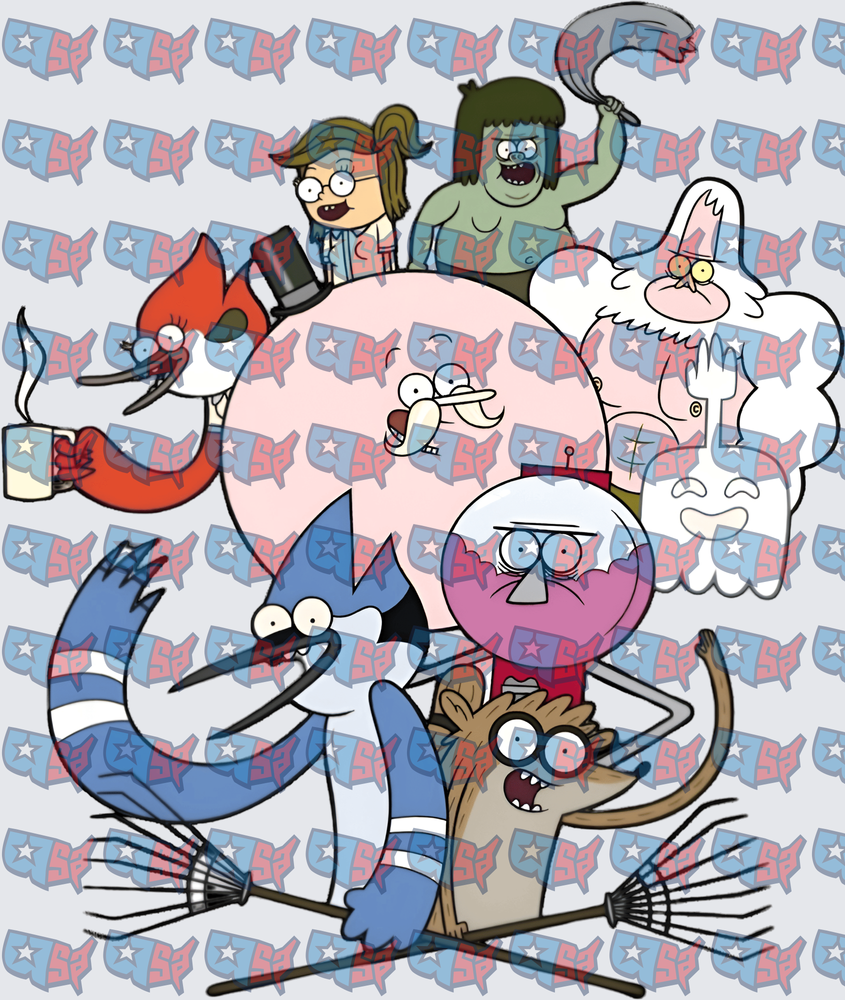 Regular Show Full Cast Character Group Design (DTF)