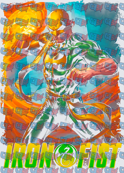 Iron Fist Marvel Hero Glowing Fist Warrior (DTF)