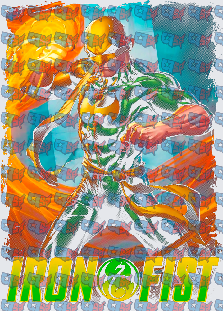 Iron Fist Marvel Hero Glowing Fist Warrior (DTF)