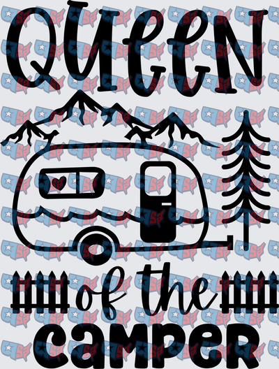 Queen of the Camper Buffalo Plaid Mountains (DTF)