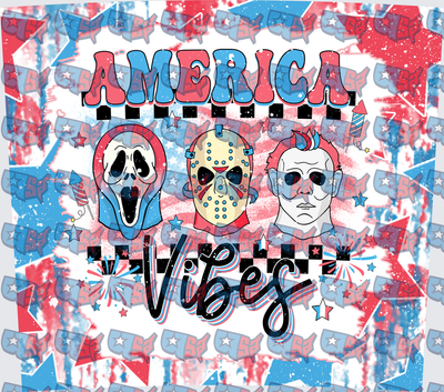 America Vibes Horror Mask Trio Patriotic (DTF)