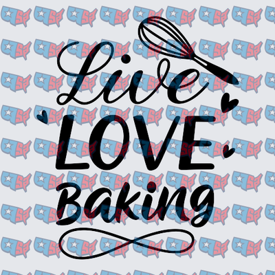 Live Love Baking Whisk Infinity Script (DTF)