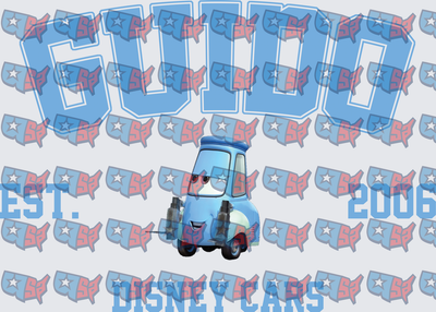 Guido Animated Car Est. 2006 Collegiate Design (DTF)