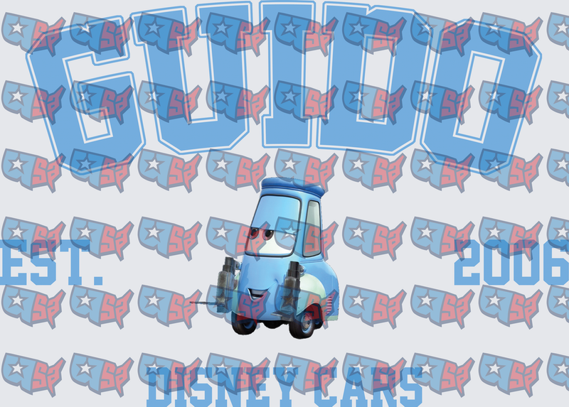 Guido Animated Car Est. 2006 Collegiate Design (DTF)