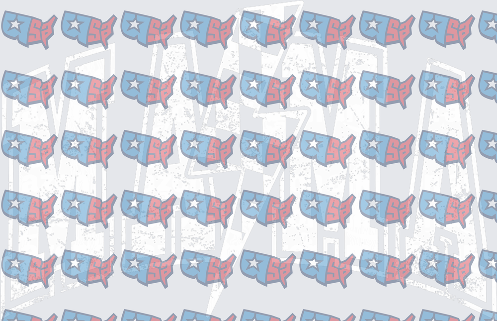 Patriotic USA Map Star Pattern Red White Blue (DTF)