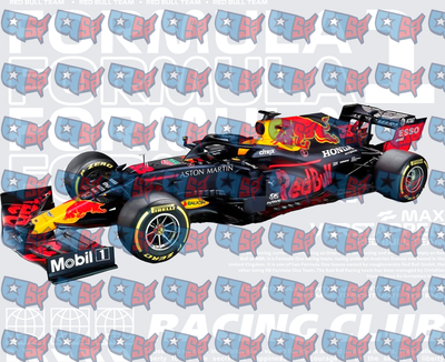 Red Bull Racing Formula 1 Car Side Profile (DTF)