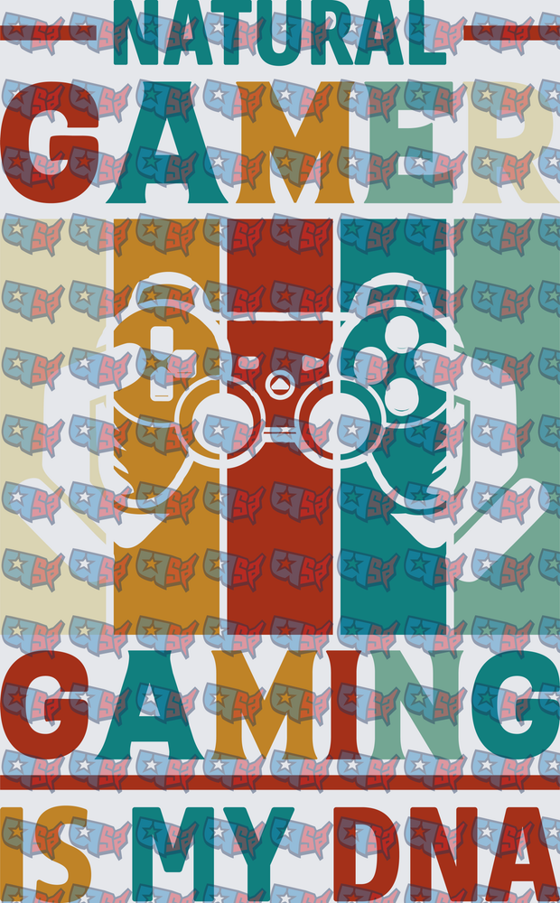 Natural Gamer Gaming Is My DNA Controller Design (DTF)