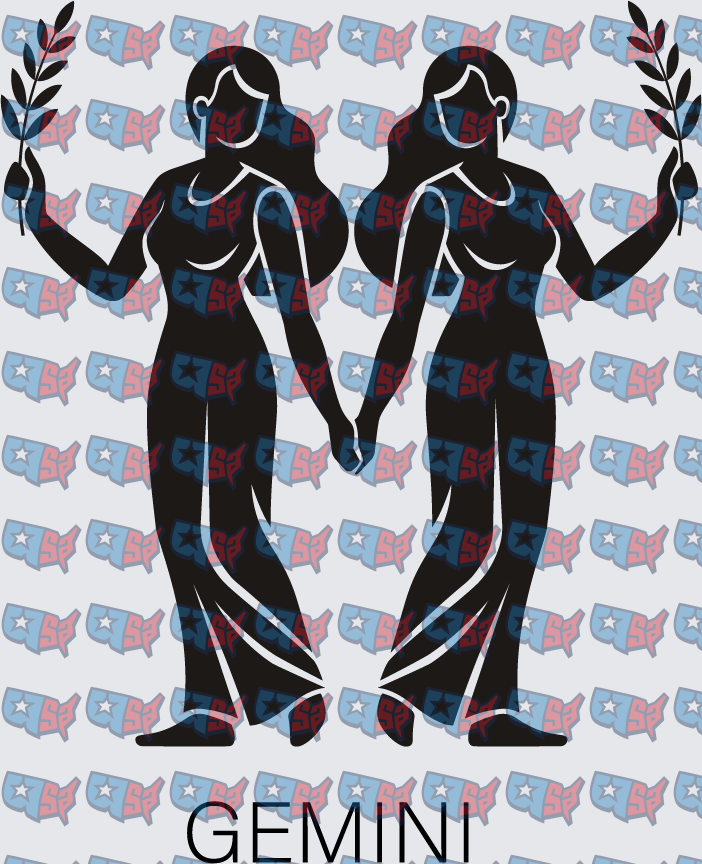 Gemini Zodiac Twin Women Silhouette Design (DTF)
