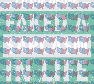 I Have Never Faked A Sarcasm In Life USA Map Pattern (DTF)