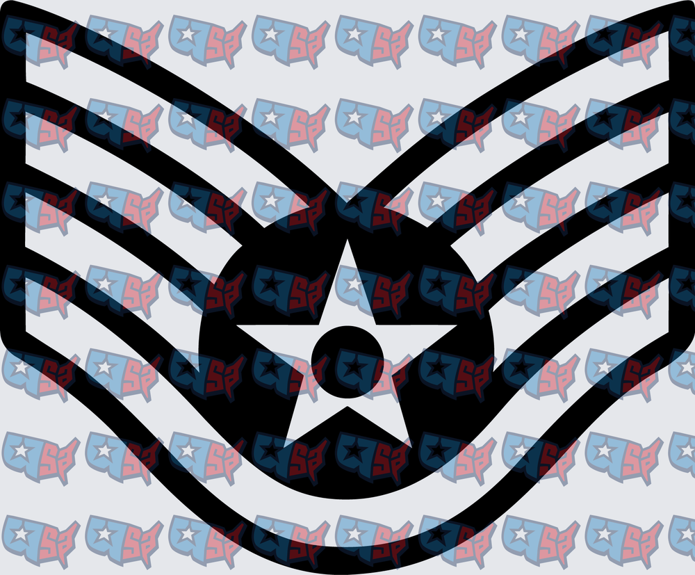 US Air Force Staff Sergeant Rank Insignia (DTF)