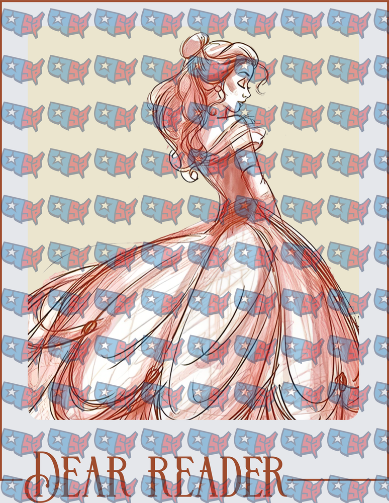 Dear Reader Elegant Princess Sketch Ball Gown (DTF)
