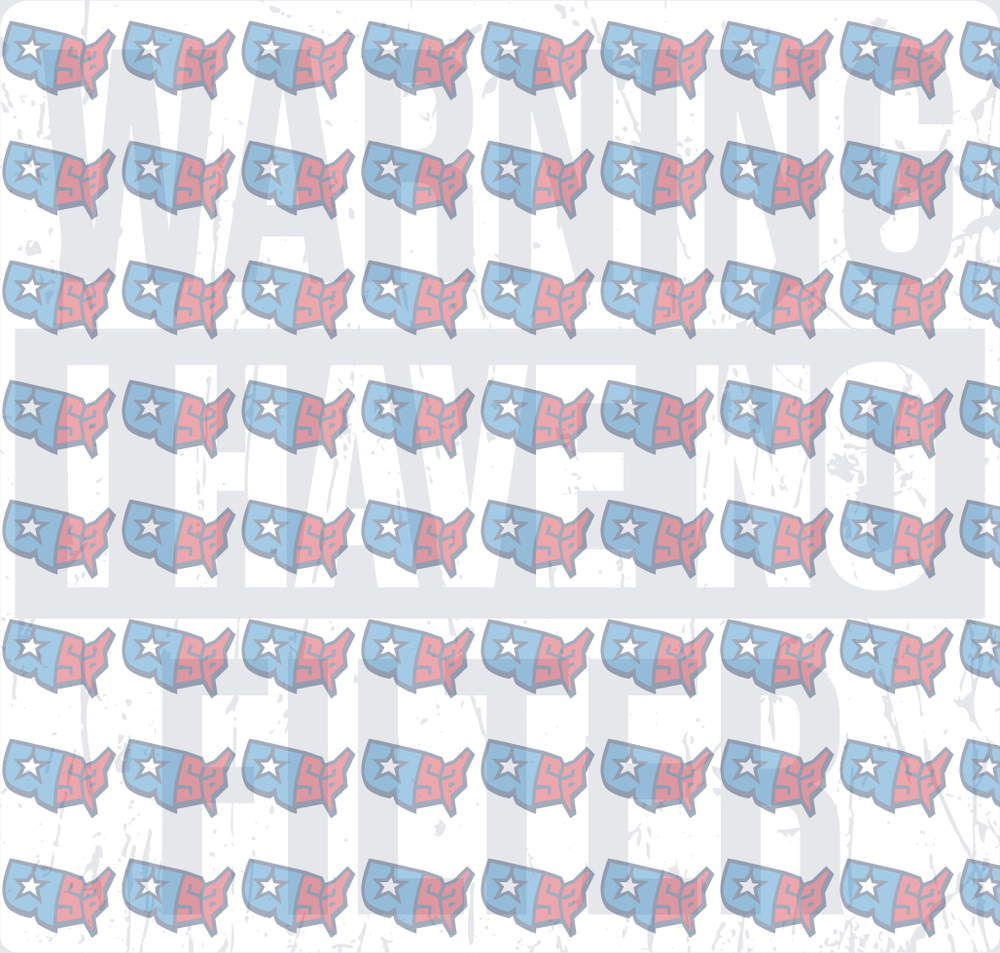 Warning I Have No Help USA Map Pattern (DTF)