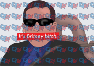 It's Britney Bitch Sunglasses Guy Illustration (DTF)
