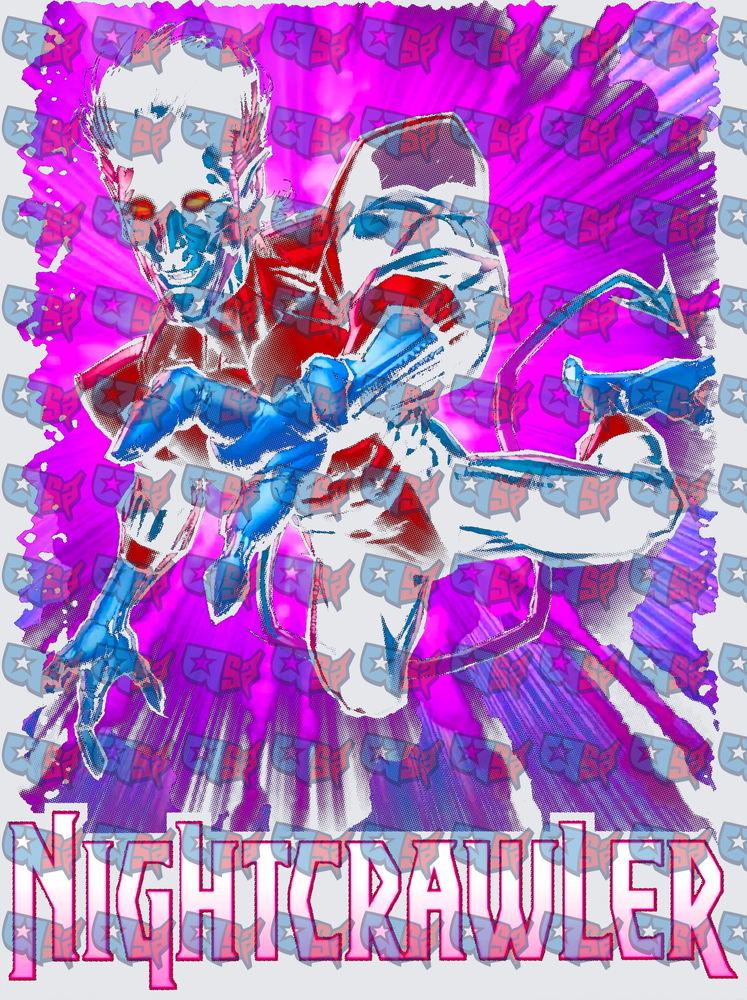Nightcrawler X-Men Teleporting Mutant Pop Art (DTF)