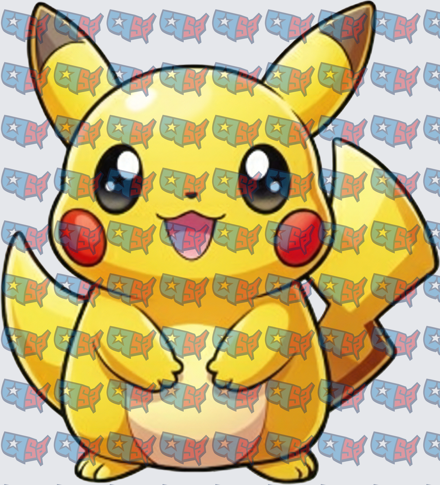 Cute Chubby Yellow Electric Mouse Pokemon (DTF)