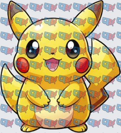 Cute Chubby Yellow Electric Mouse Pokemon (DTF)