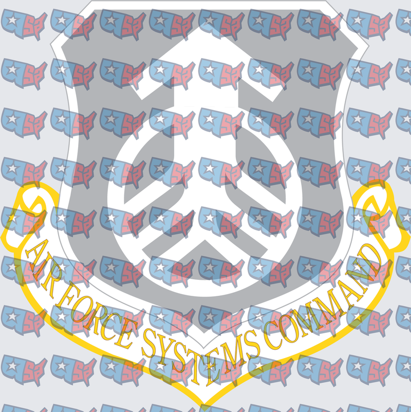 Air Force Systems Command Shield Peace Symbol (DTF)