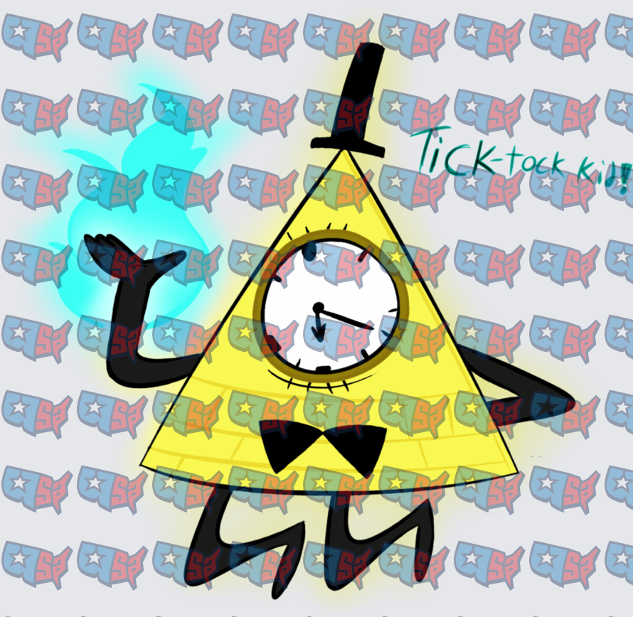 Gravity Falls Bill Cipher Tick Tock Kid Clock Eye (DTF)