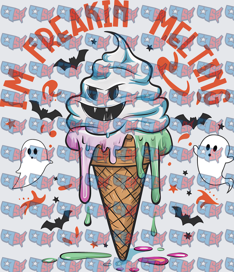 I'm Freakin Melting Spooky Halloween Ice Cream (DTF)