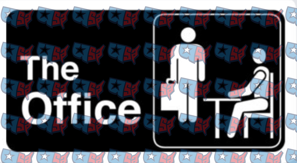 The Office Bathroom Sign Funny Logo Design (DTF)