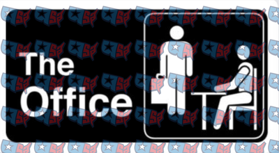 The Office Bathroom Sign Funny Logo Design (DTF)
