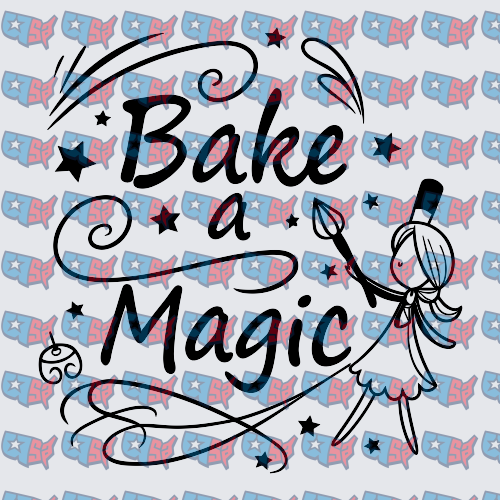 Bake a Magic Whimsical Anime Girl Stars Design (DTF)