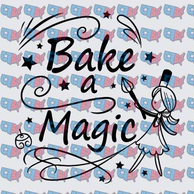 Bake a Magic Whimsical Anime Girl Stars Design (DTF)