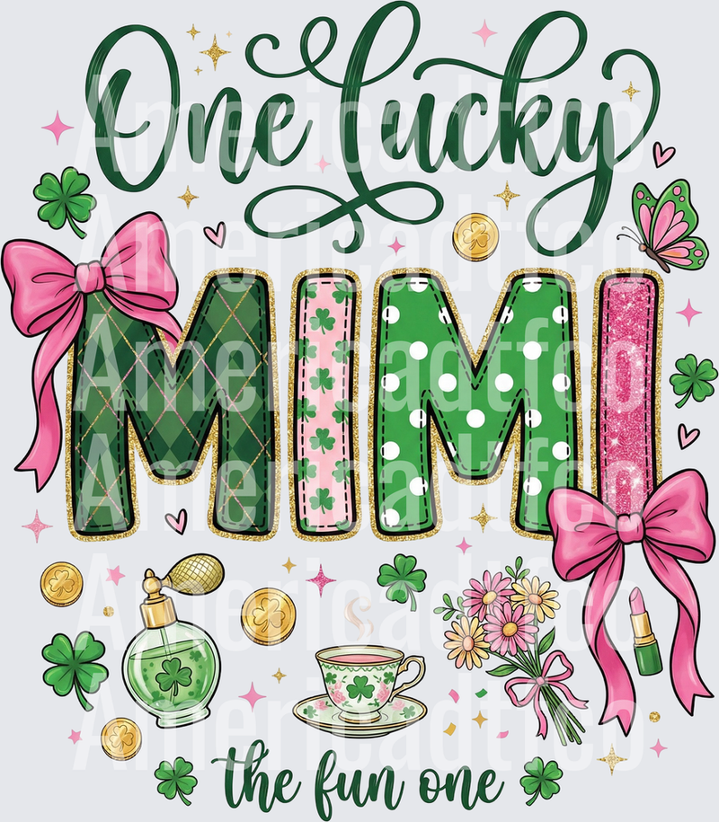 One Lucky Mimi The Fun One St. Patrick's Day (DTF)