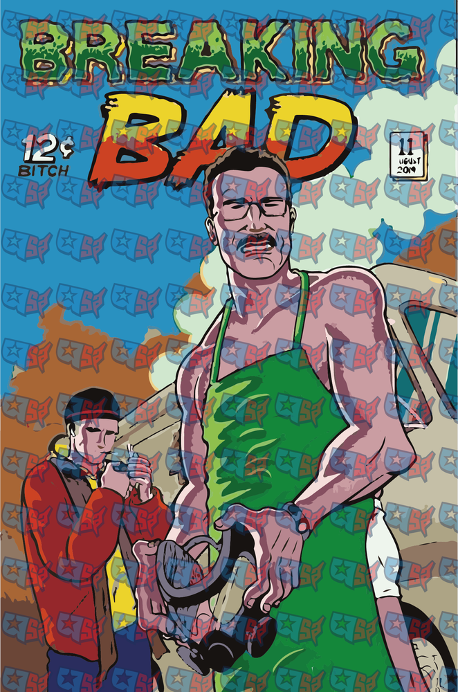 Breaking Bad Retro Comic Book Cover Art (DTF)