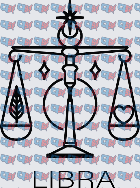 Libra Zodiac Scales Balance Symbol Design (DTF)