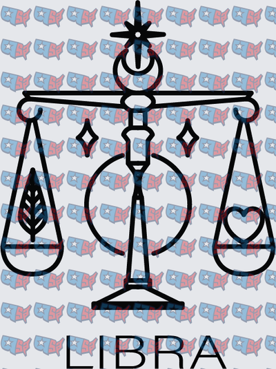 Libra Zodiac Scales Balance Symbol Design (DTF)