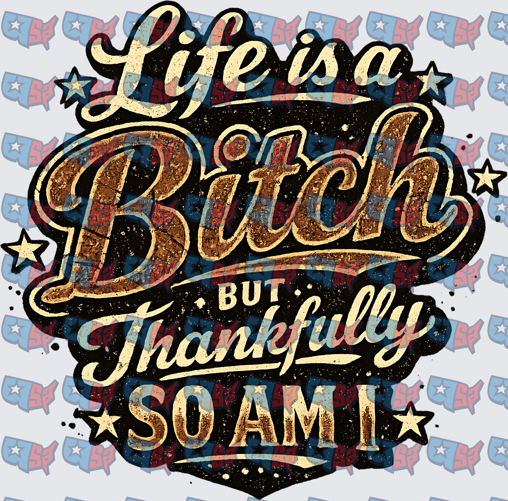 Life Is A Bitch But Thankfully So Am I (DTF)