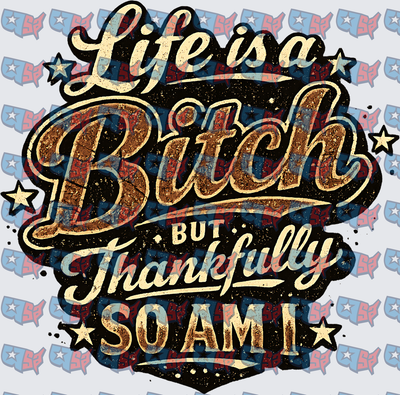 Life Is A Bitch But Thankfully So Am I (DTF)