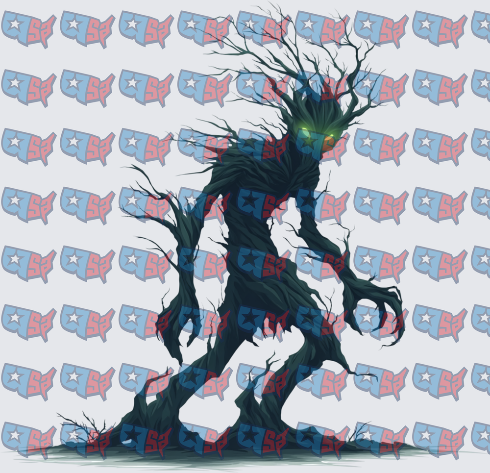 Dark Tree Monster Creature Glowing Eyes (DTF)