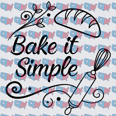 Bake It Simple Bread and Whisk Design (DTF)