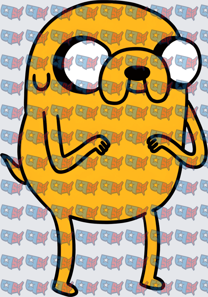 Jake The Dog Arms Crossed Cartoon (DTF)