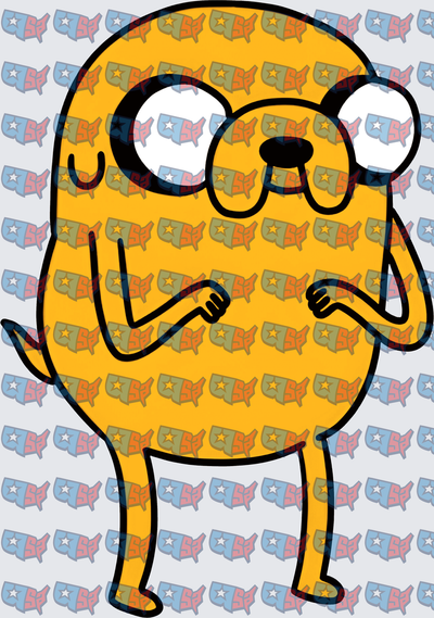 Jake The Dog Arms Crossed Cartoon (DTF)