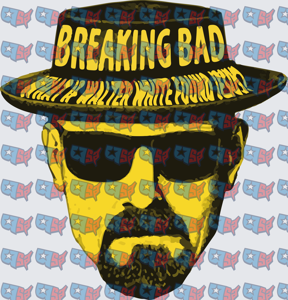 Breaking Bad Heisenberg Walter White Pop Art Portrait (DTF)