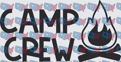 Camp Crew Campfire Bold Typography Design (DTF)
