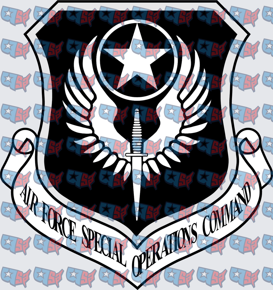 Air Force Special Operations Command Shield Emblem (DTF)