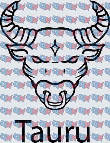 Tauru Bold Bull Head Zodiac Sign (DTF)