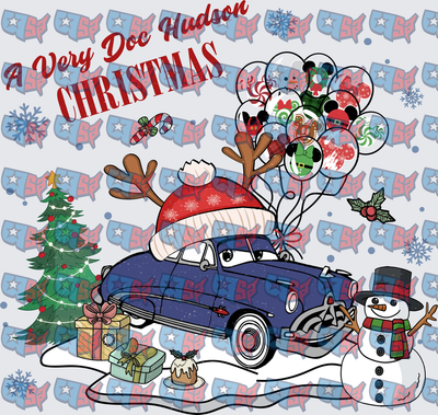 A Very Doc Hudson Christmas Holiday Car Scene (DTF)
