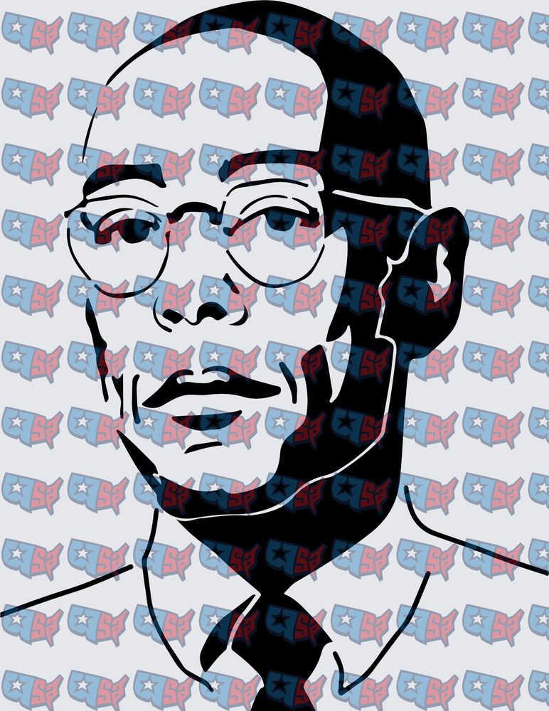 Bold Black Civil Rights Leader Portrait With Glasses (DTF)